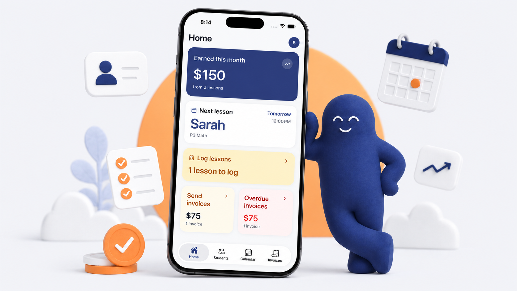Mockup of the Brightmark app